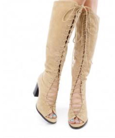 “Lace Me Up” knee boot