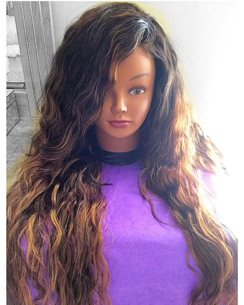 Sale -Burmese Wavy/Curly Full Lace Wig